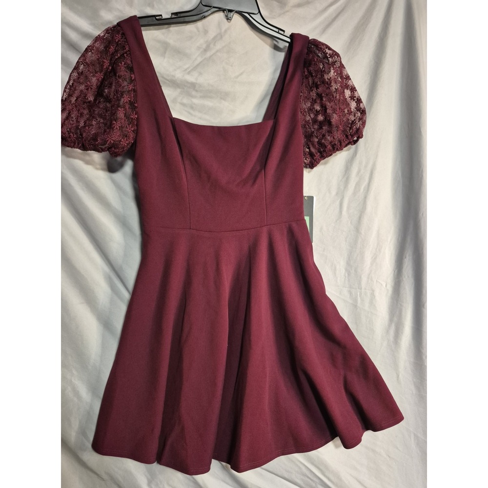 City Triangles Deep Ruby Dress Size 7 Nwt